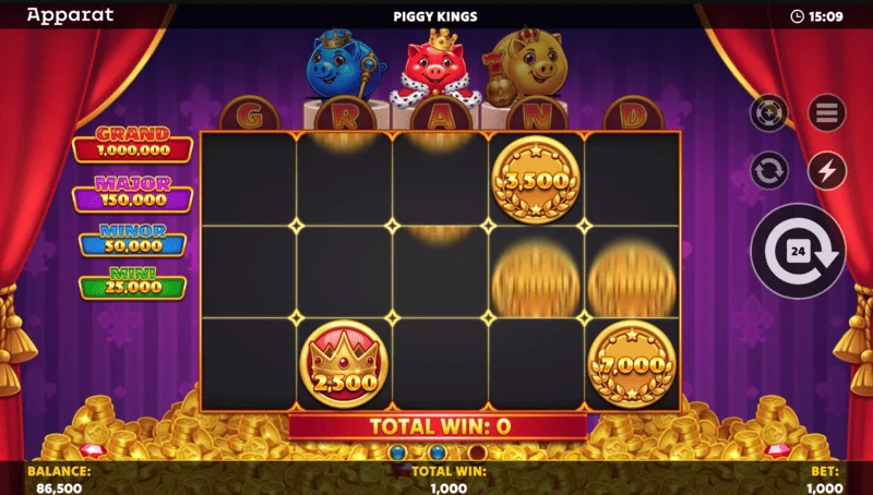 Piggy Kings - skrin Buy Feature dan pilihan pembelian