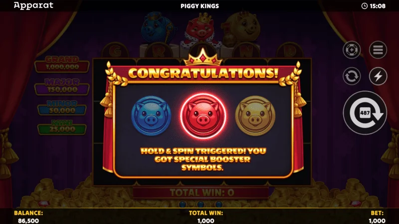Piggy Kings - Putaran Percuma dengan Crown Scatter